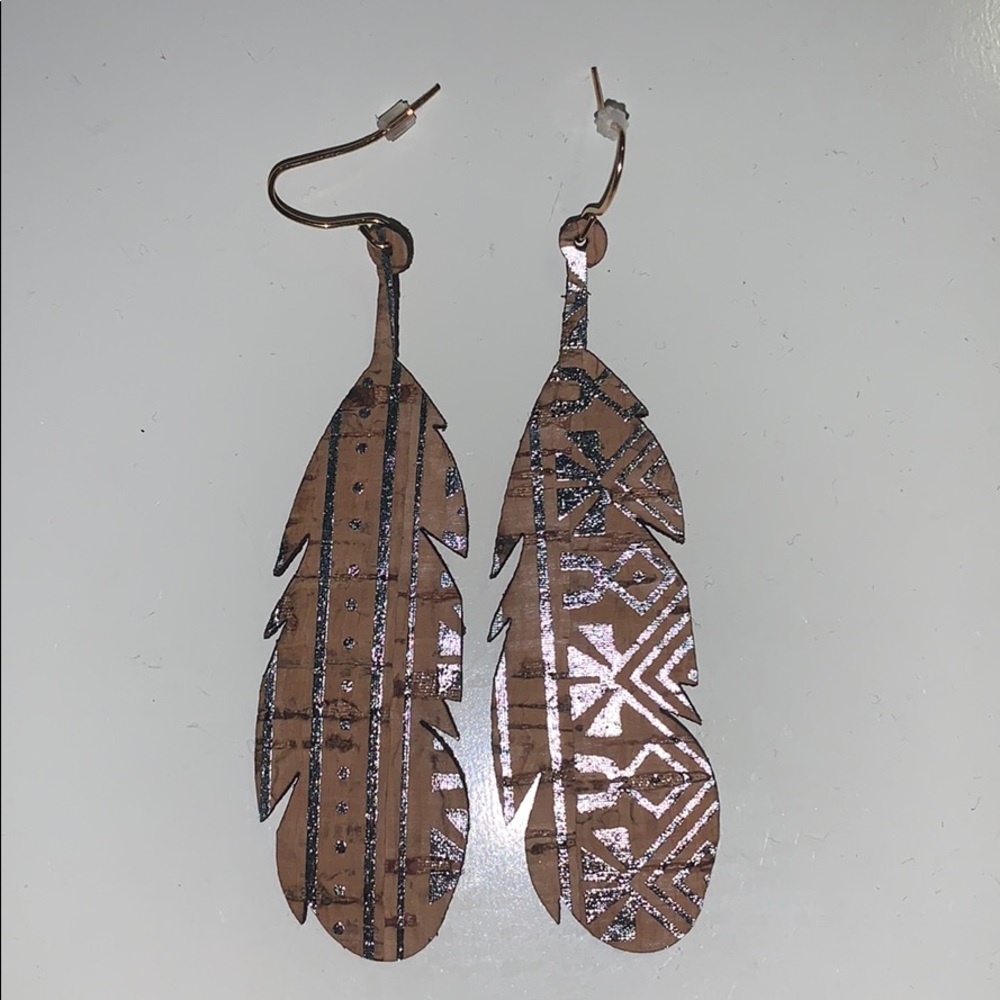 Feather Earrings: Sale free with another jewelry purchase.